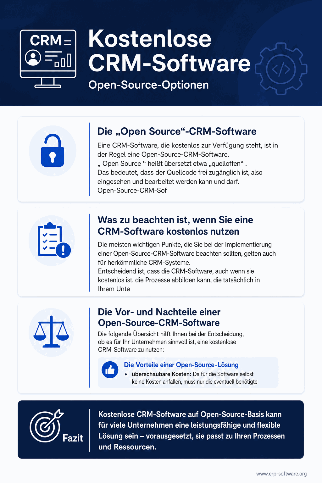 Kostenlosen CRM-Lösungen mit Open-Source-Optionen wie SuiteCRM, EspoCRM und Odoo CRM sowie Free-Tiers etablierter Anbieter