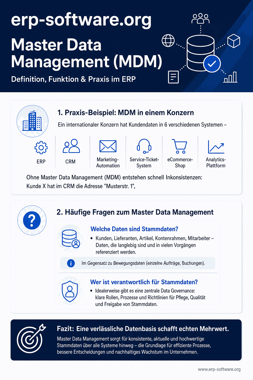 Infografik: Master Data Management (MDM)