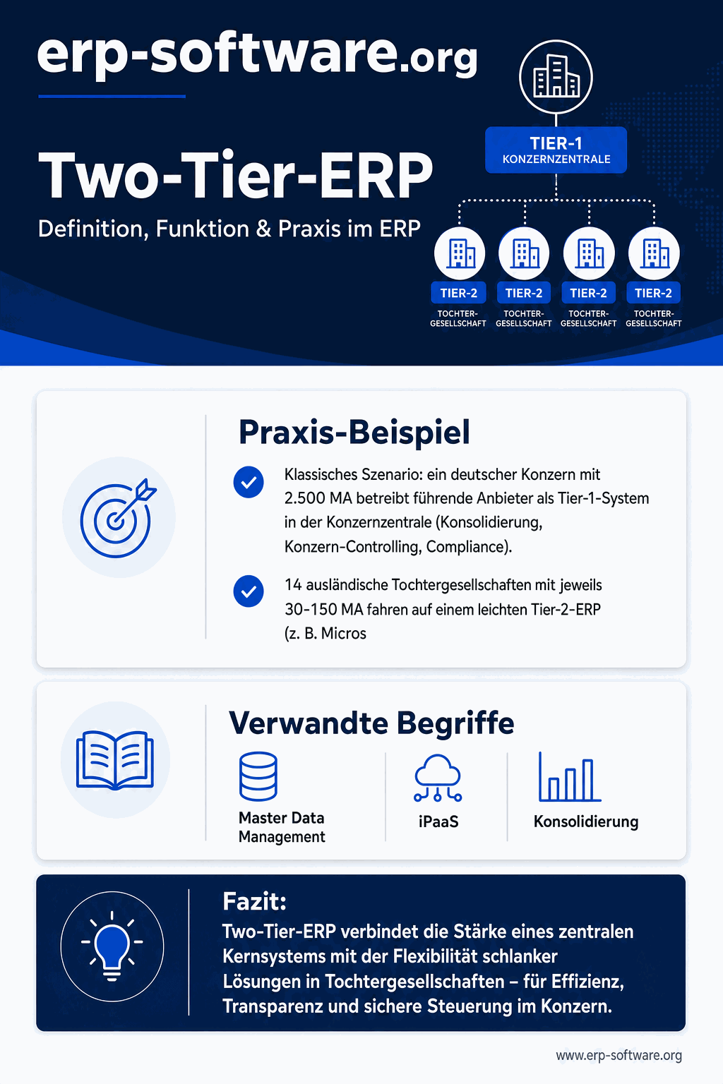 Infografik: Two-Tier-ERP