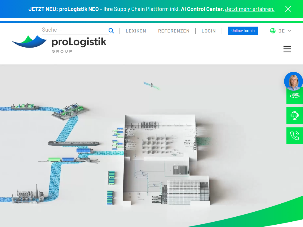 Screenshot of the homepage of active L-wiS