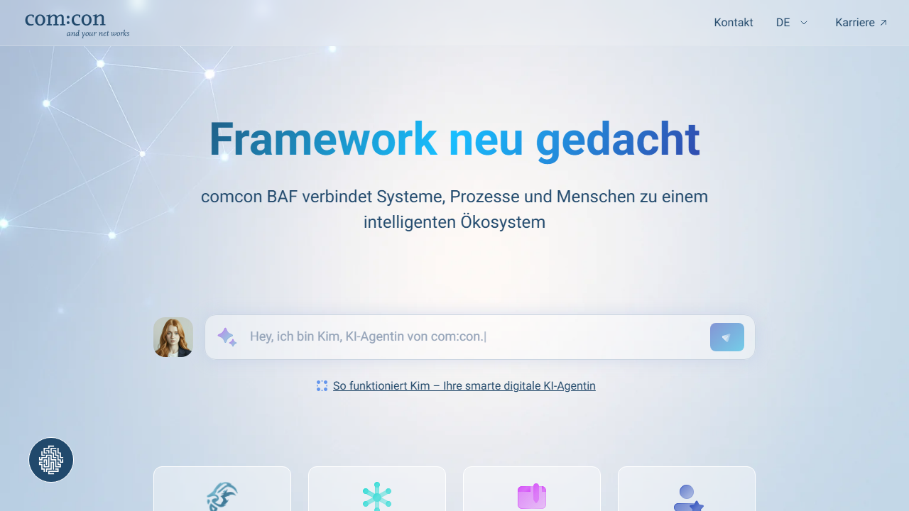 Screenshot of the homepage of SOKRATES.ERP