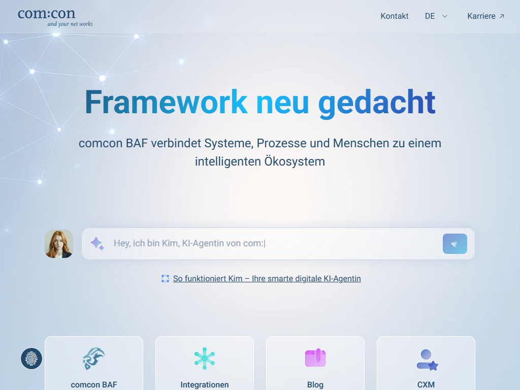 Screenshot of the homepage of SOKRATES.ERP