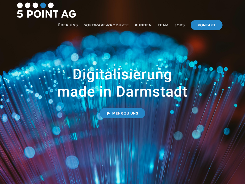 Screenshot der Homepage von teamspace